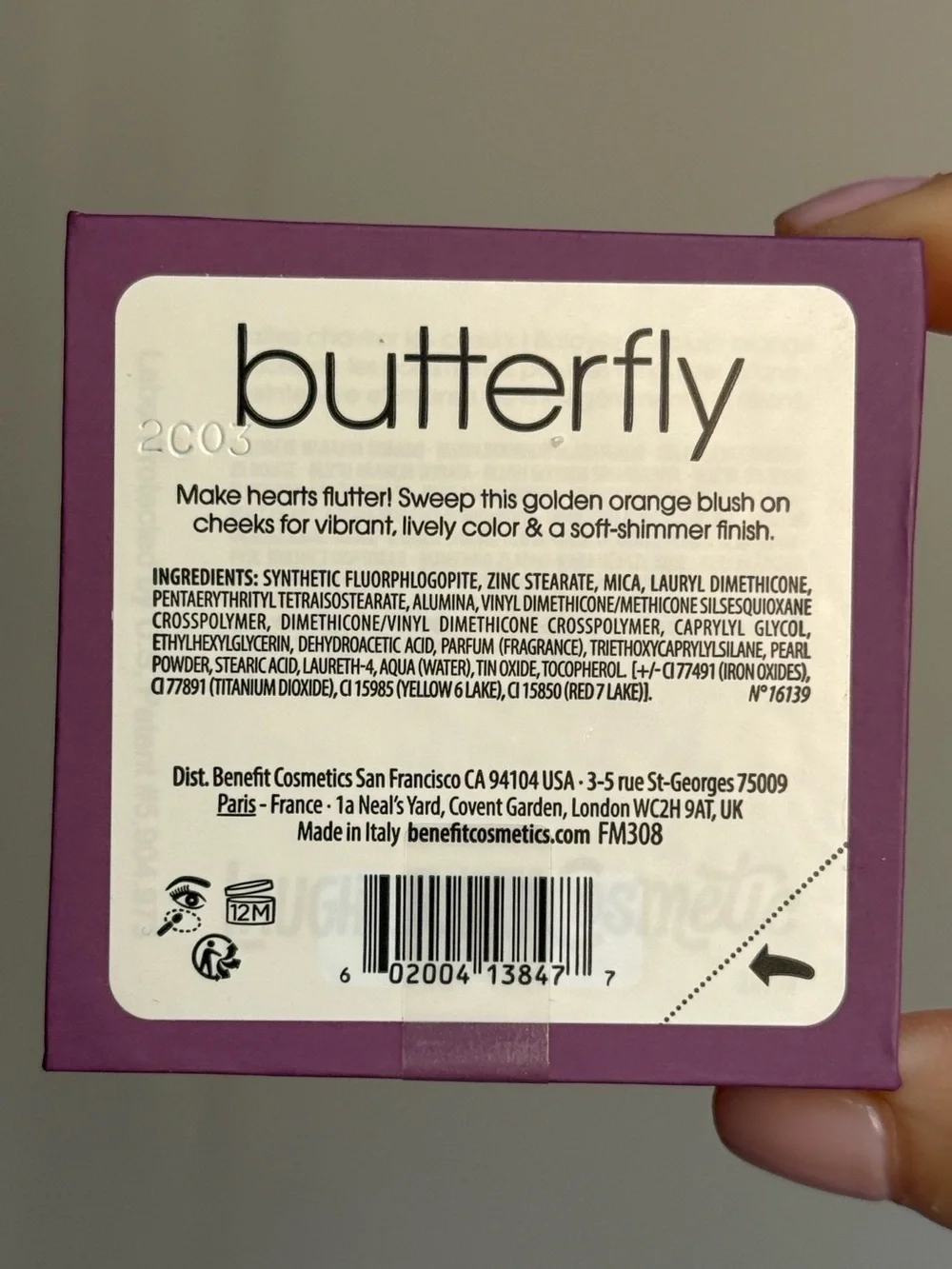 Benefit brand new